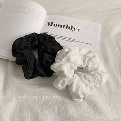 褶皺丸子頭大腸發圈女扎馬尾發繩簡約氣質頭繩皮筋網紅2021年新款