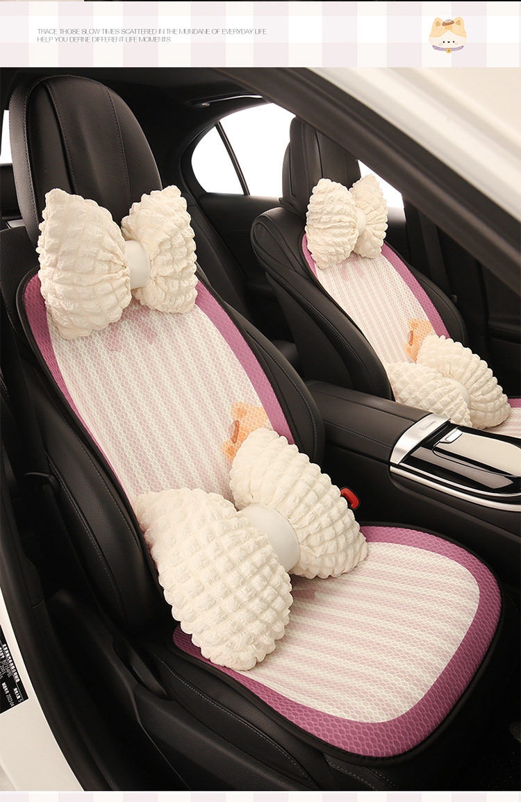 26 Types of Car Seat Cushions, Suitable for All Seasons, High-End Feel, Purple Semi-Covered Seat Cushion Covers for Women, Small Car Suv Seat Covers