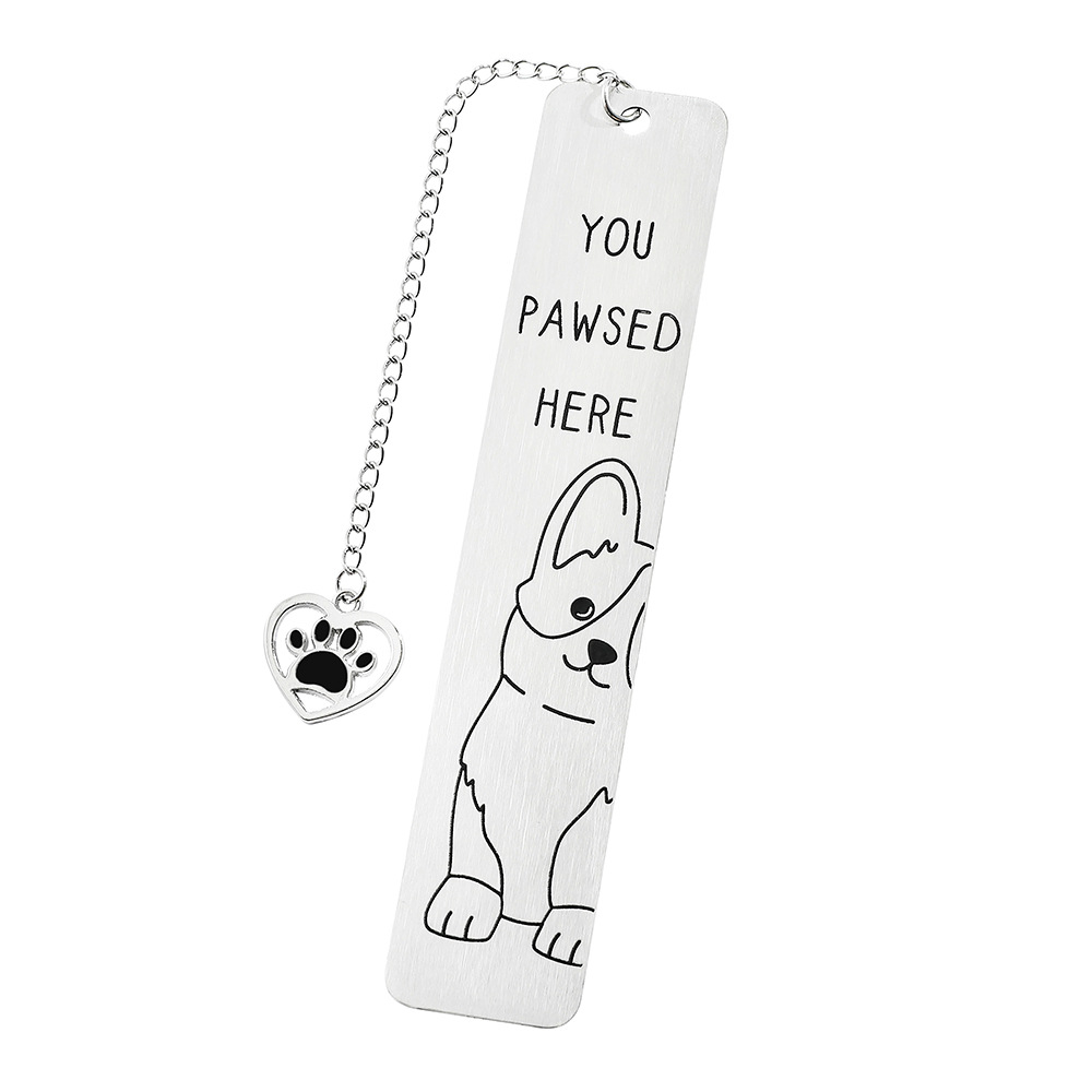 Amazon venta caliente interesante gatito perro marcadores adorables diseño de contraste de color blanco y negro marcadores de acero inoxidable fabricantes al por mayor