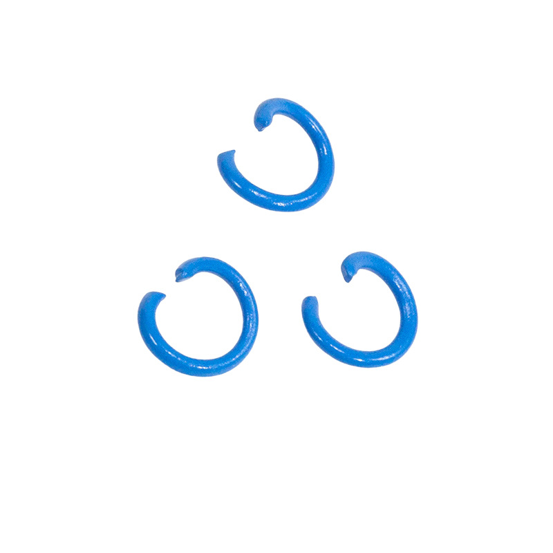 Pintura de color abierto anillo de conexión de hierro pulsera collar material hecho a mano DIY accesorios de la joyería