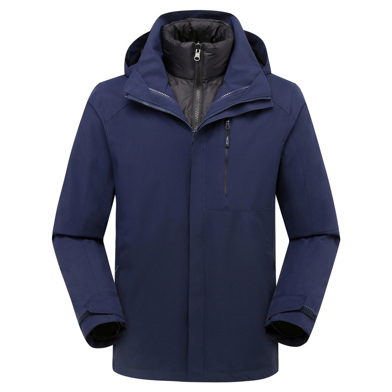 Customized Winter Cold-Proof Clothing for Men and Women, Ykk Zipper Three-In-One Detachable Autumn and Winter Waterproof and Warm down Liner