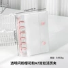 Transparent Glitter Sakura Pink A7 Double Buckle Binder