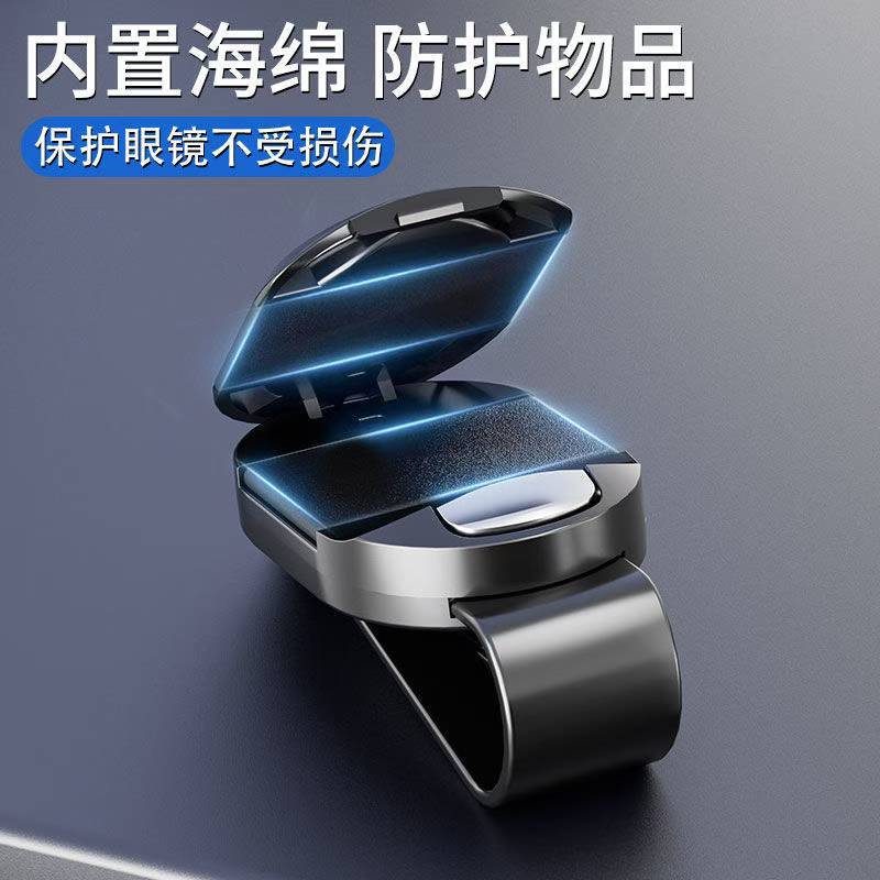 新款汽车载眼镜夹遮阳板适用于宝马大众本田丰田奔驰墨镜盒创意