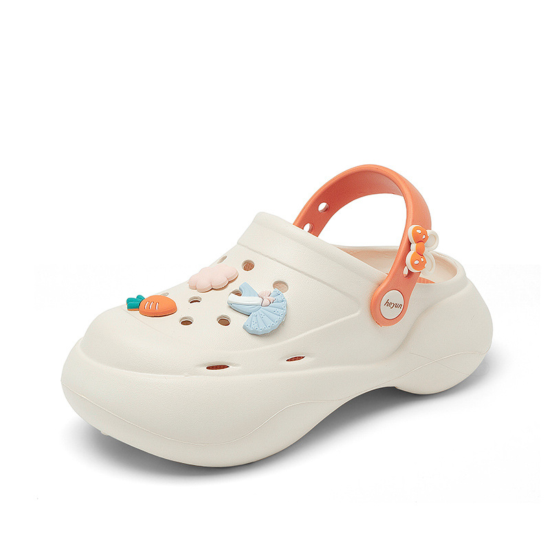 Zapatos de verano para mujeres de 2026 nuevo paquete de fondo suave grueso dos zapatillas de playa suave