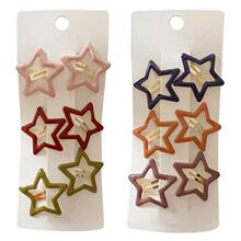 G 68457 Dopamine star hair clips ��Ͱ����Ƕ�ͯ���п羳