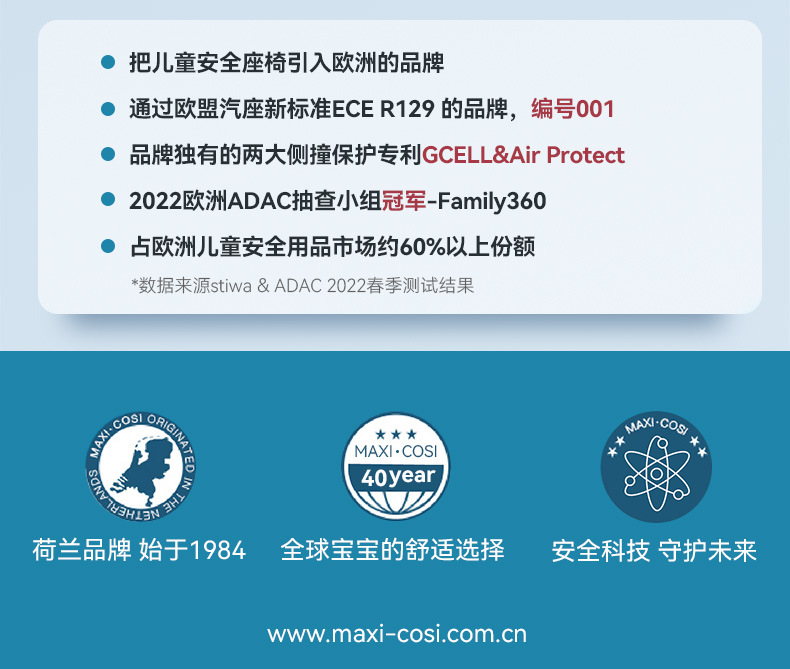 [Brand Source] Maxicosi Mica360Pro Child Safety Seat for Newborns 0-4 Years Old