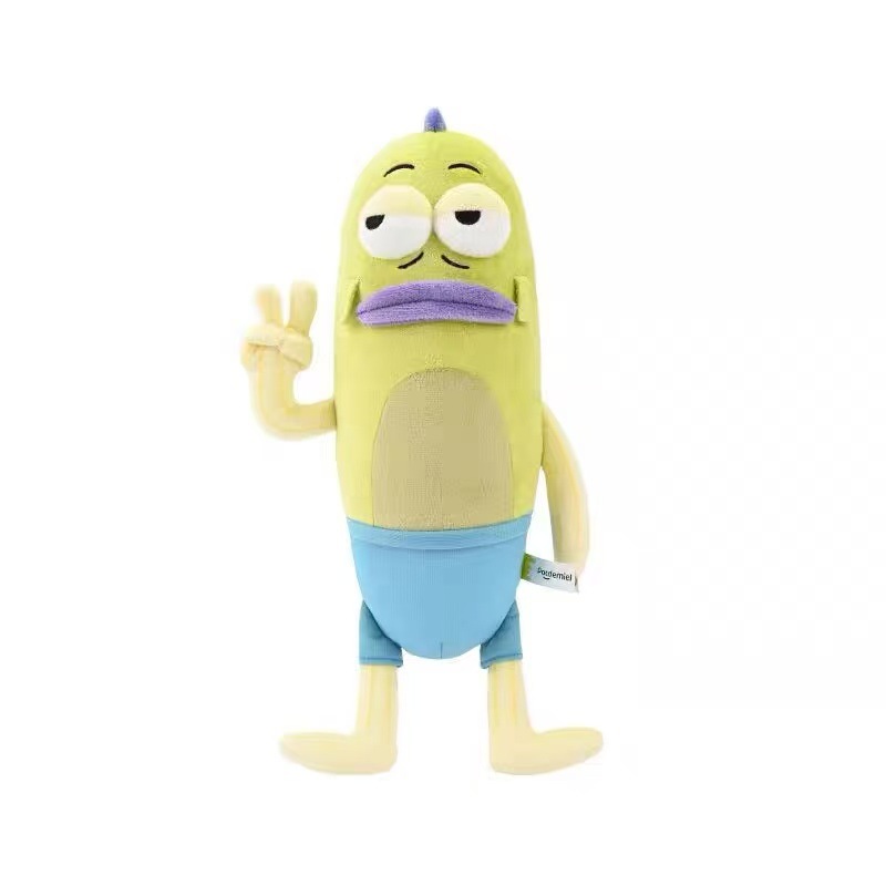 SpongeBob SquarePants BikiniBob Passerby Fish Doll Funny Ugly Fish Figurine Pillow - A Birthday Gift for Children