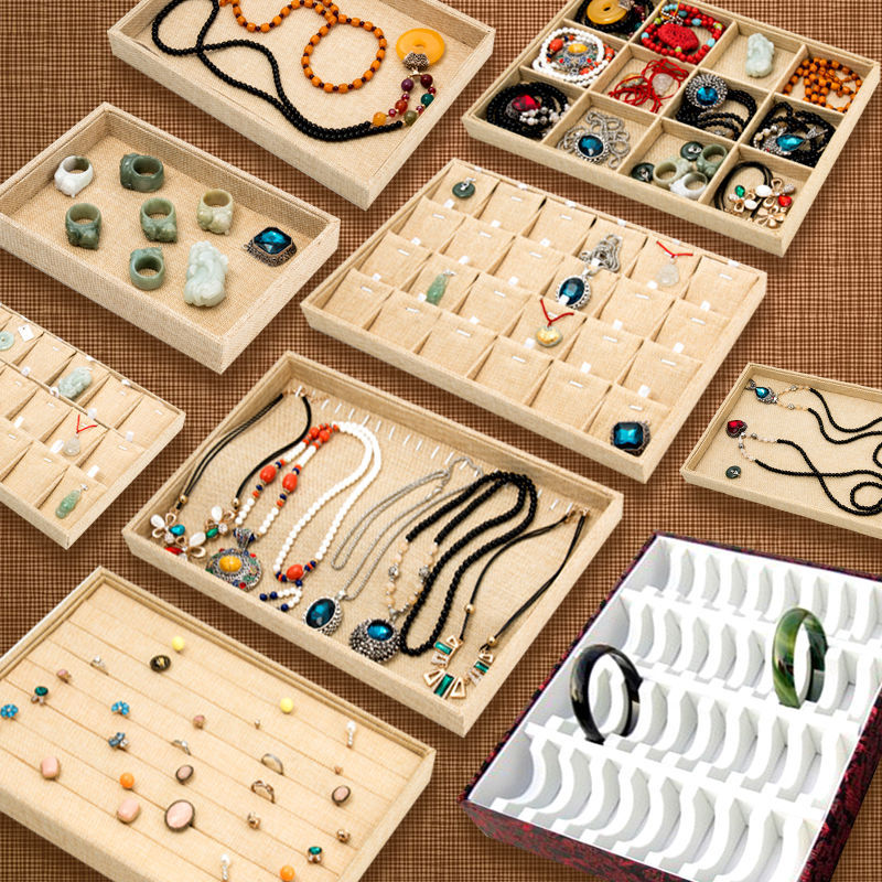 戒指展示架道具首饰托盘饰品展示盘架项链手镯耳环夜市摆摊