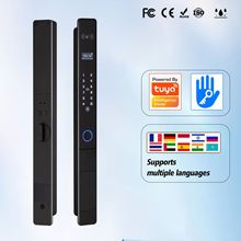 人脸全自动断桥铝指纹锁铝合金门推拉门智能锁纱窗门掌静脉开锁