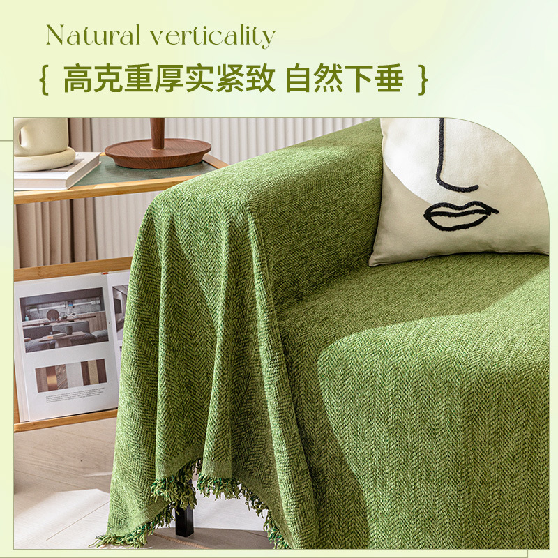 2023 nueva espiga sofá toalla cubierta de tela sofá cojín cuatro estaciones universal de alto grado cubierta completa doble cubierta manta