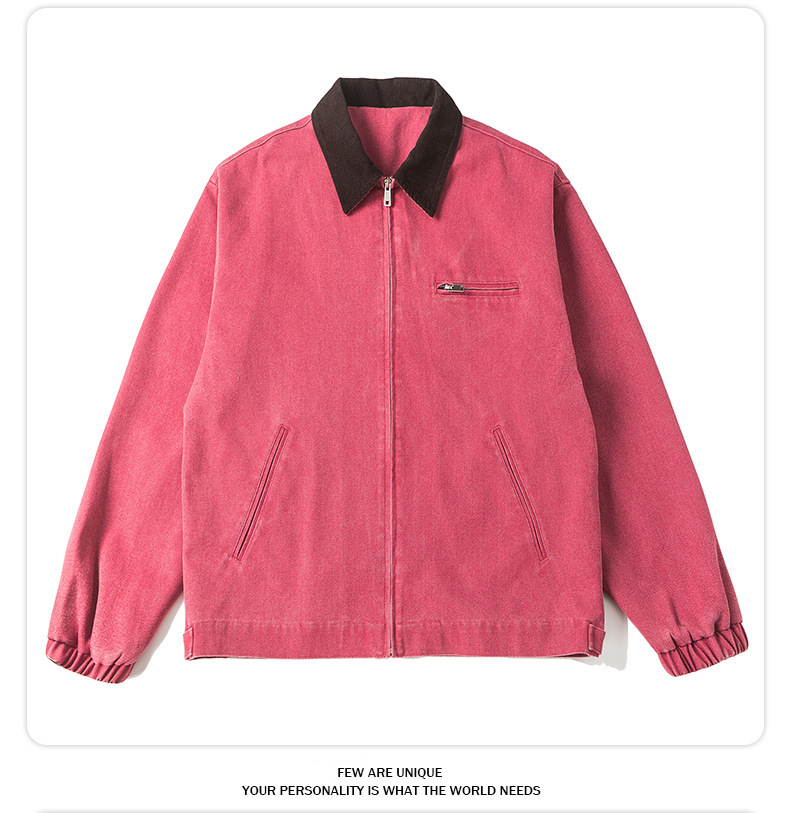 Retro Denim Jacket For Men And Women Versatile Casual Style_voghion.com