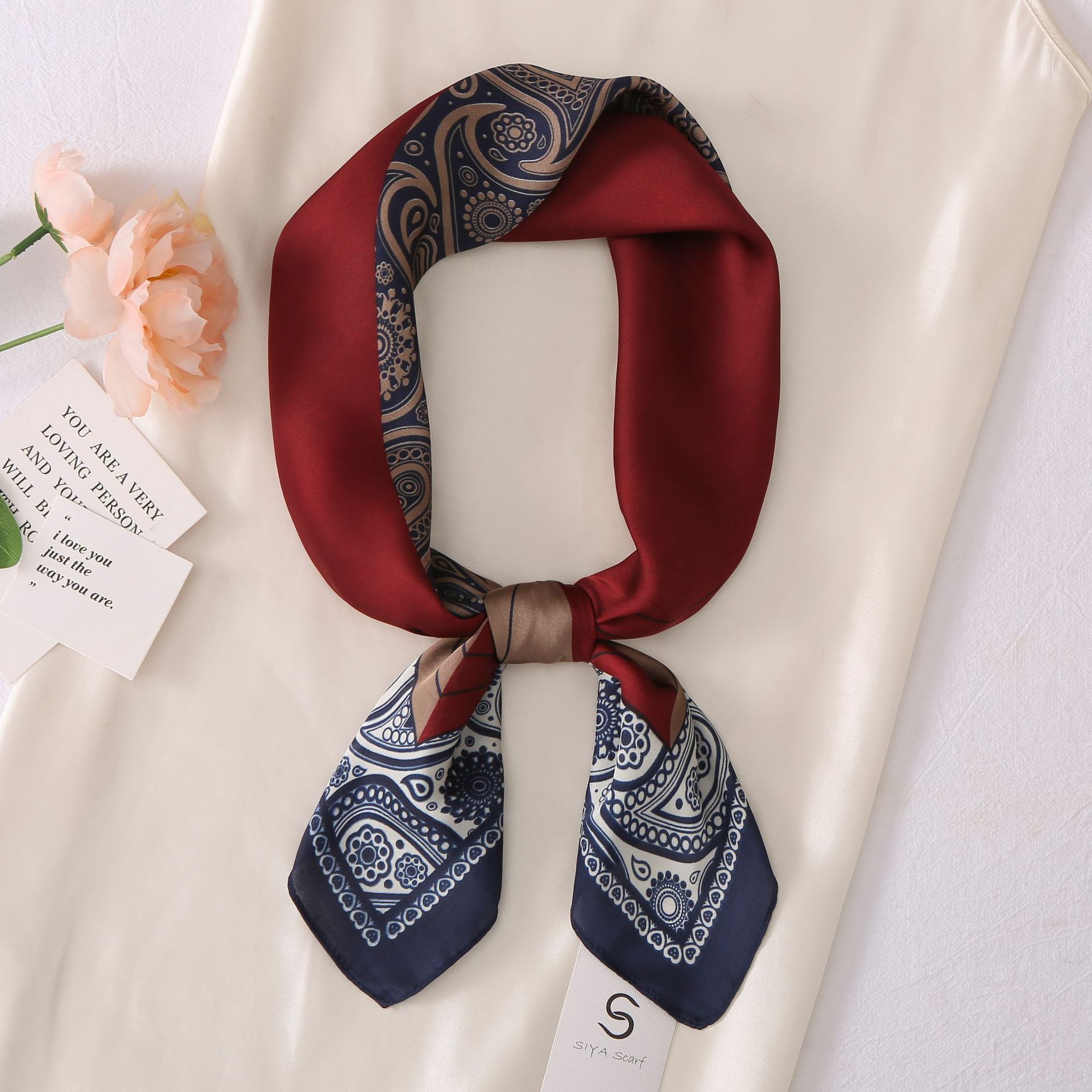 47g Weight Silk Scarf Classification Street, Shopping Occasion Polyester Material Geometric, Polka Dots Pattern Spring&Summer Season Women's Gender Elegant, Lady Style Women's Elegant Lady Geometric Polka Dots Polyester Silk Scarf 14