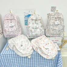 2025新款潮流跨境小众大容量学生双肩背包高级感书包休闲外出旅游
