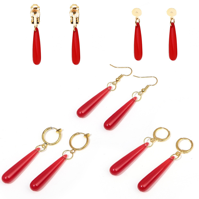 Frillian Earrings Earrings Earrings Without Ear Holes Red Earrings Volamets Earrings Frillian Earrings Earrings Earrings Without Ear Holes Red Earrings Volamets Earrings