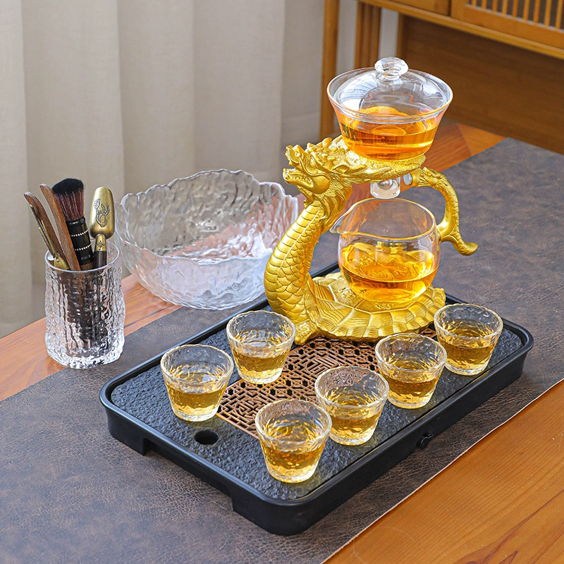 Creative glass automatic tea set for home use, tea cup, fully automatic