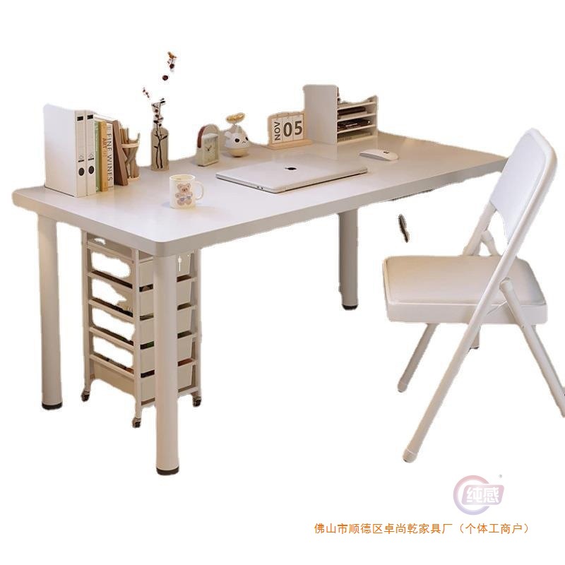 Escritorio de computadora escritorio de estudio doméstico escritorio de escritorio de alquiler de dormitorios de niñas escritorio blanco