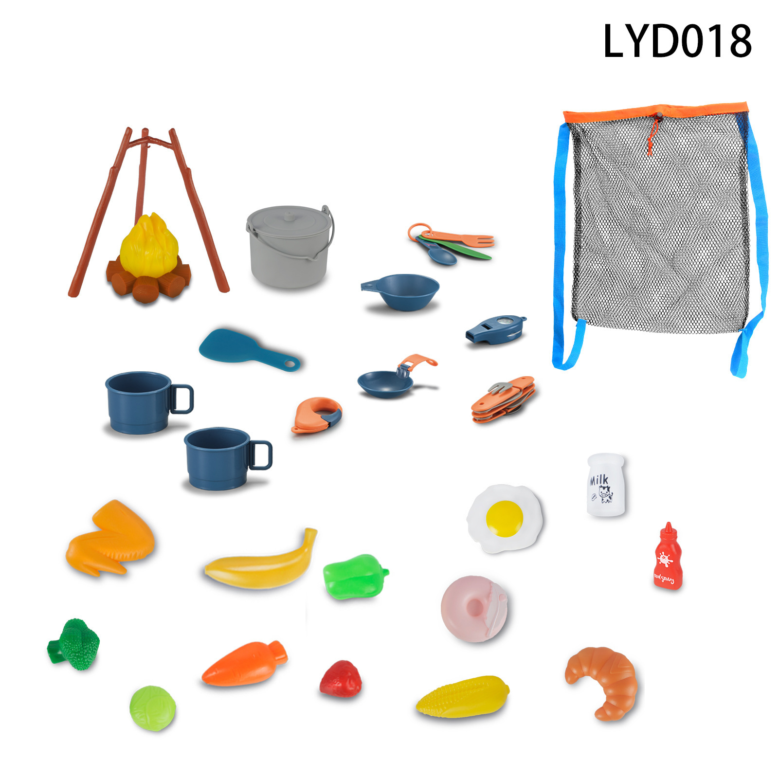 Juego de vajilla educativa para niños, para camping, picnic, con walkie-talkies, utensilios de cocina, para jugar al aire libre.
