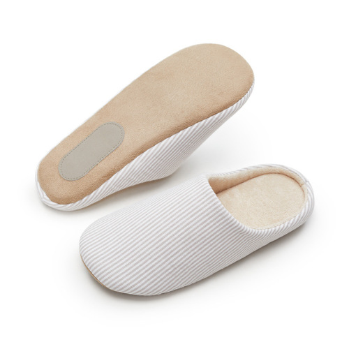 Quiet Slipper Soft Cotton Linnen Breathable Indoor Winter House Shoes Japanese Style No-Trace Silent Floor Slippers