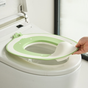 Household Children's Toilet Ring Portable Infant Silicone Toilet Cushion Plus-sized Baby Toilet Auxiliary Artifact