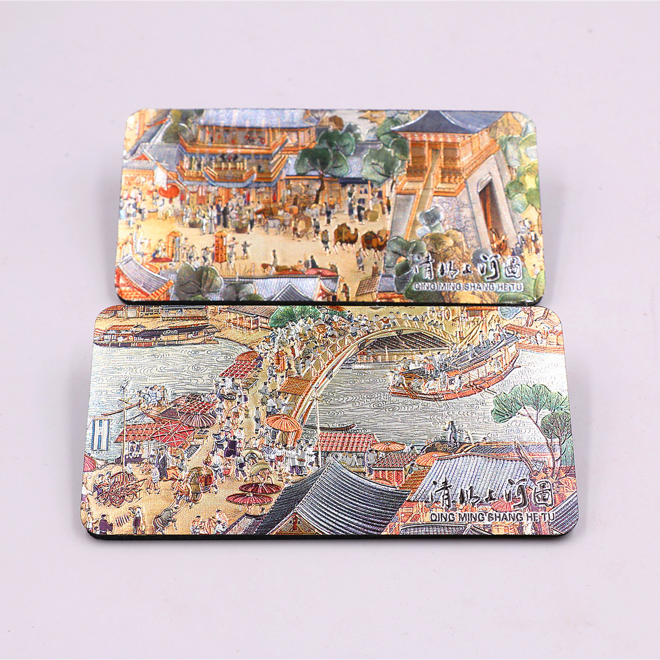 Qingming Riverside Map Famous Painting Refridgerator Magnets Souvenir Gift display picture 2