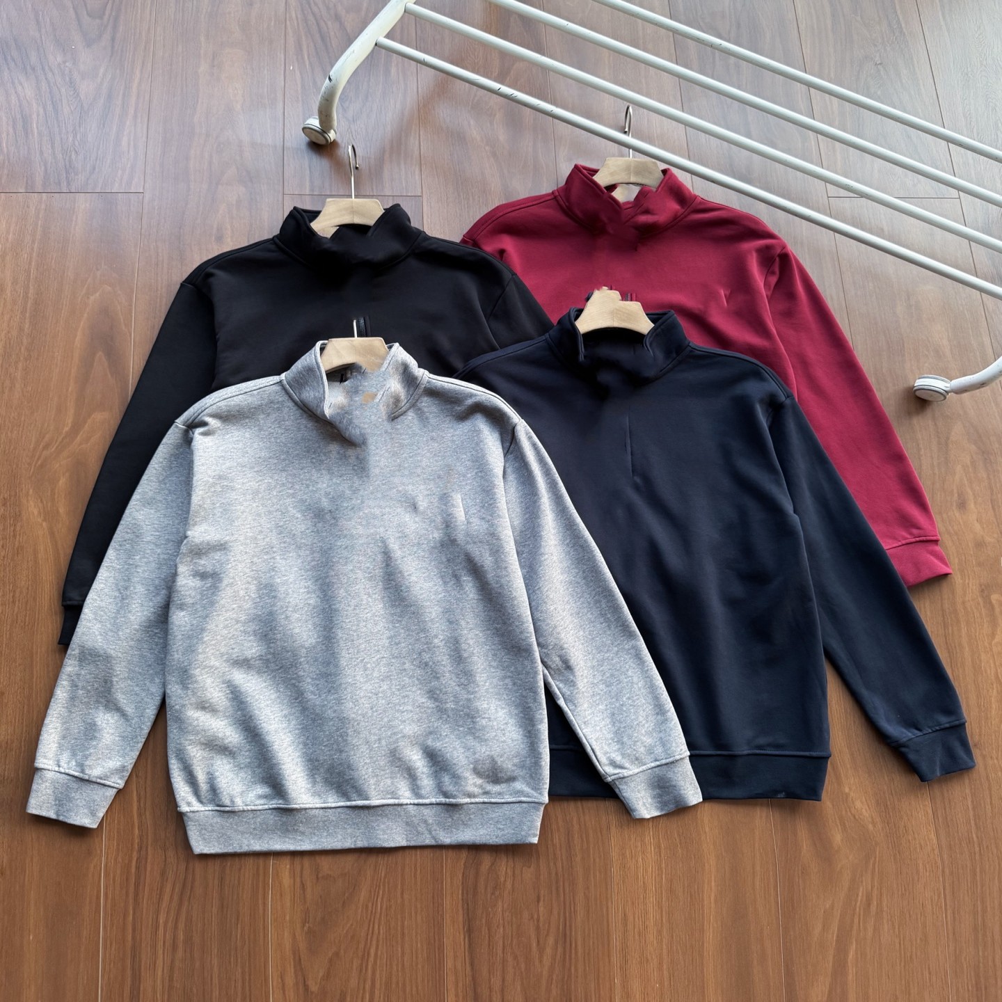 70697 Autumn Zipper Hoodie Pullover