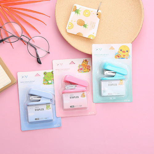 Bookbinding machine package, mini office supplies, binding machine, student stationery, portable binding tool with nail remover