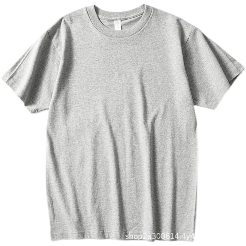 アメリカ式210g重ポンド純綿半袖tシャツ男性丸首ゆるい男性純白シャツ2022新型春|undefined