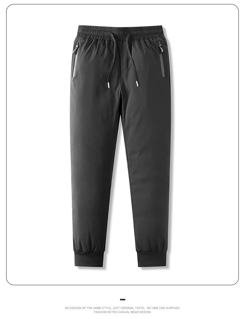 Donsbroek voor heren warme outdoorbroek met elastische taille_voghion.com