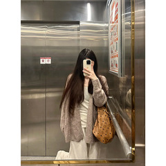 Moses Queen/魔西女王韩系慵懒风开衫宽松软糯女春秋休闲针织外套