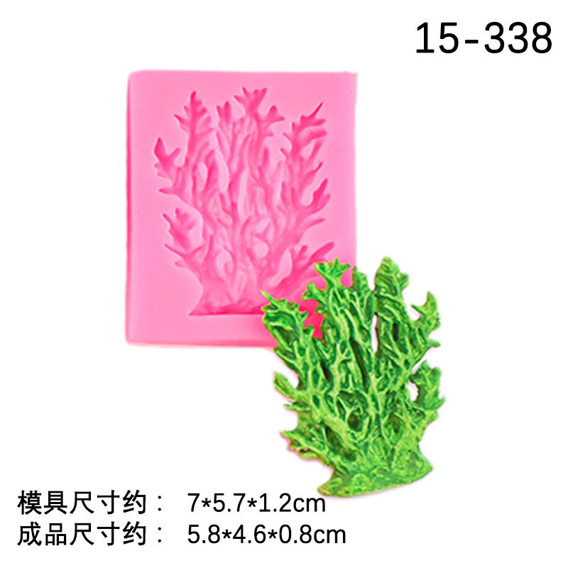 Océano serie sirena cola Shell Starfish Seahorse silicona molde fondant chocolate hornear decoración Accesorios