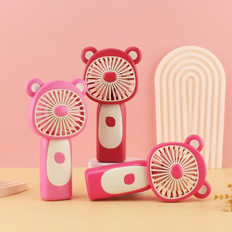 Cartoon small handheld travel table air fan, new collection