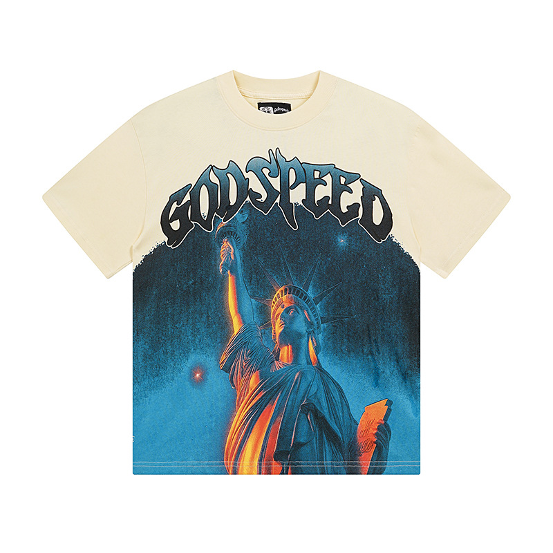 Al por mayor transfronterizo MideaGO Skull Metal Rock Band Robot camiseta de base de algodón suelta camiseta de manga larga