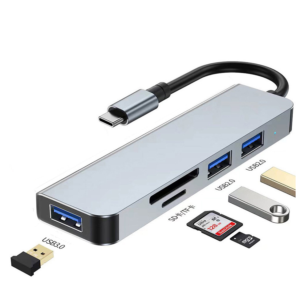 C port 2.0+3.0 5-in-1 pearlescent bag