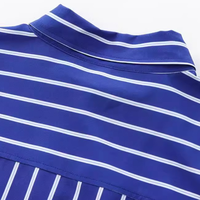 Women's Clothing Women's Striped Batwing Sleeve Shirt Style Versatile And Stylish Clothing Long Sleeve For Formal & Casual For Women_voghion.com