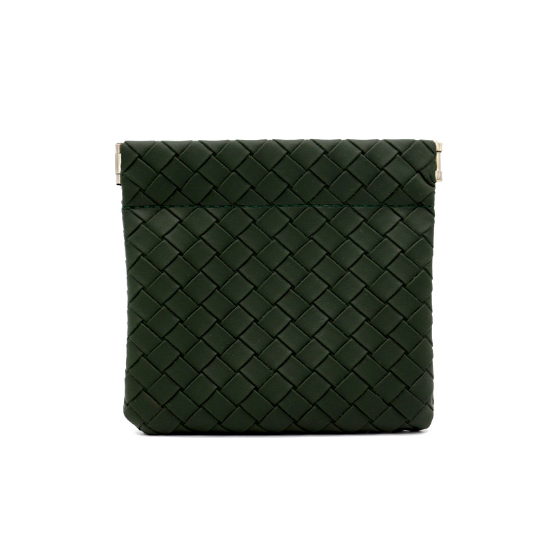 Nueva bolsa de almacenamiento de metralla cerrada automática bolsa de almacenamiento portátil bolsa de lápiz labial pequeña bolsa de cosméticos de pu portátil