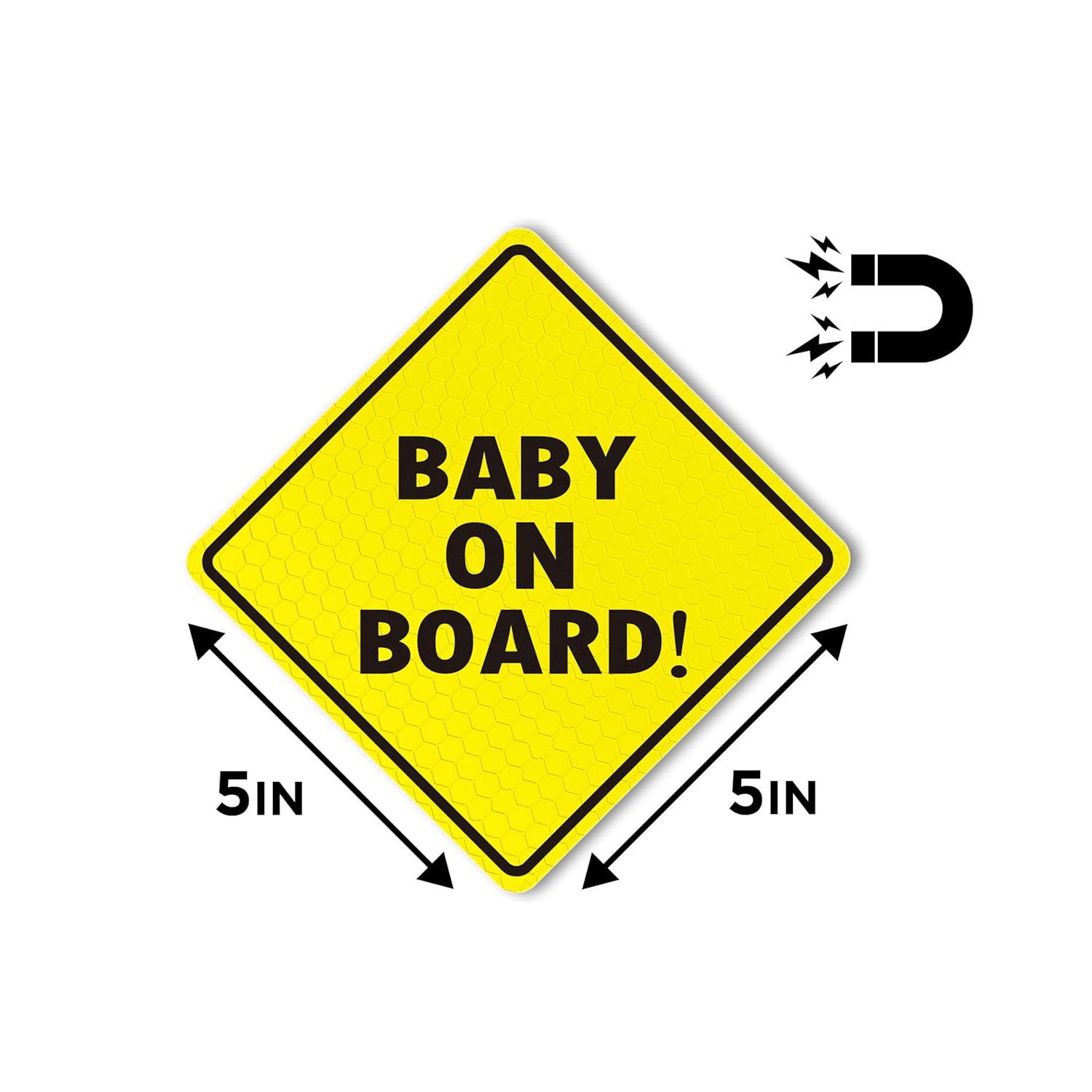 Baby on board magnētiska automašīnas uzlīme_voghion.com