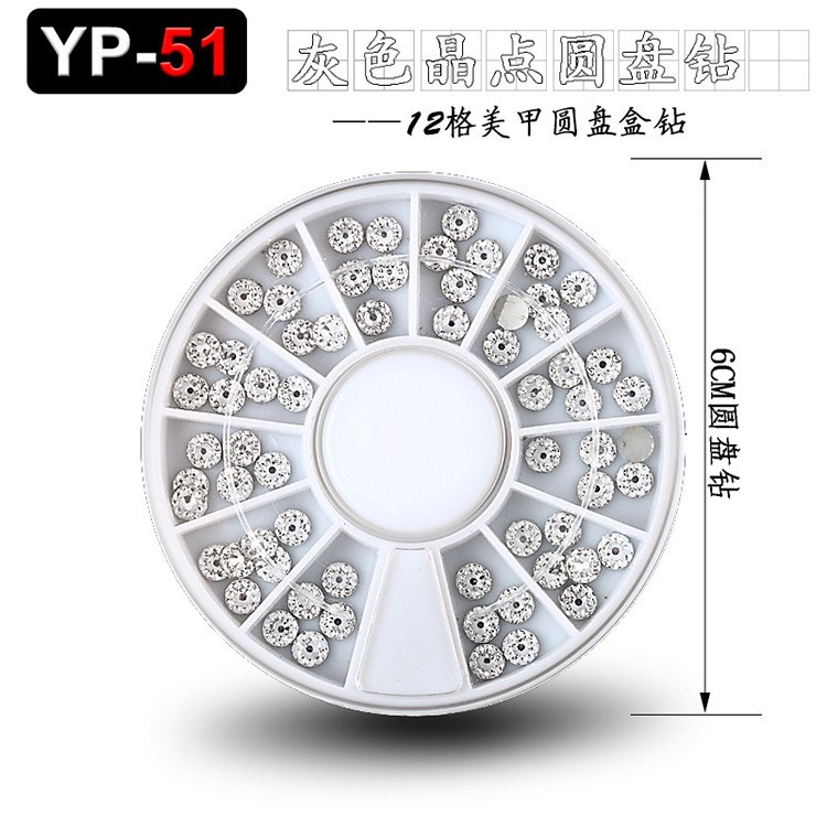 Accesorios para decoración de uñas con forma especial, diamantes de imitación de resina, tachuelas metálicas iridiscentes, caja de diamantes de imitación mixtos de 12 compartimentos, fabricante de materiales con forma especial, venta al por mayor