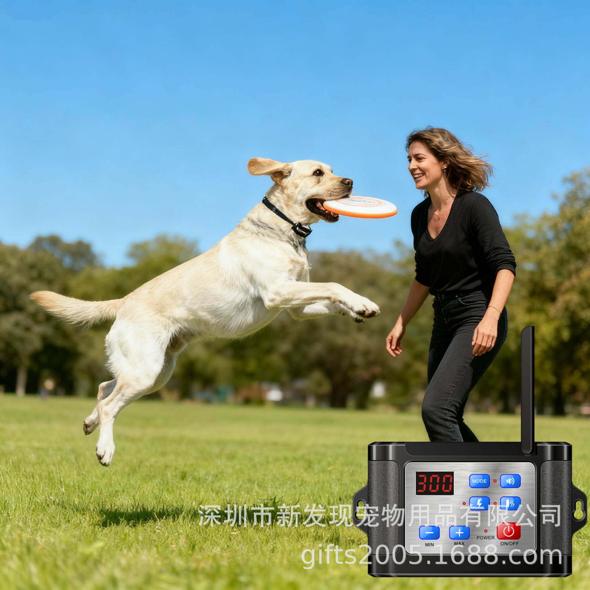 Smart Pet 2.4Ghz Invisible Wireless Electronic Fence Remote Control Bark Stopper Dog Training Device Pet Supplies Dog Fence