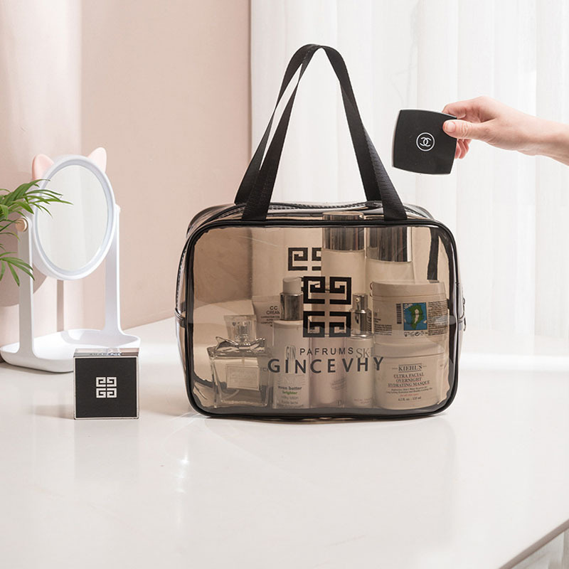 Cosmetics storage bag PVC large capacity Instagram style simple beach convenient transparent waterproof transparent travel toiletry bag