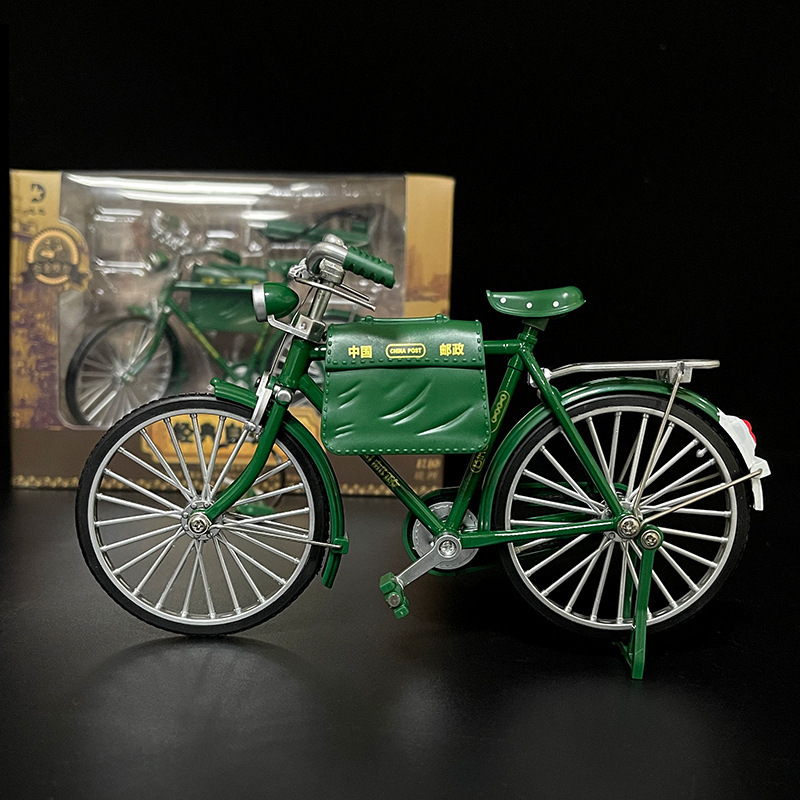 Creative Mailbox Piggy Bank, Old-Fashioned Bicycle Model, 28-Bar Alloy, Nostalgic Retro Bicycle