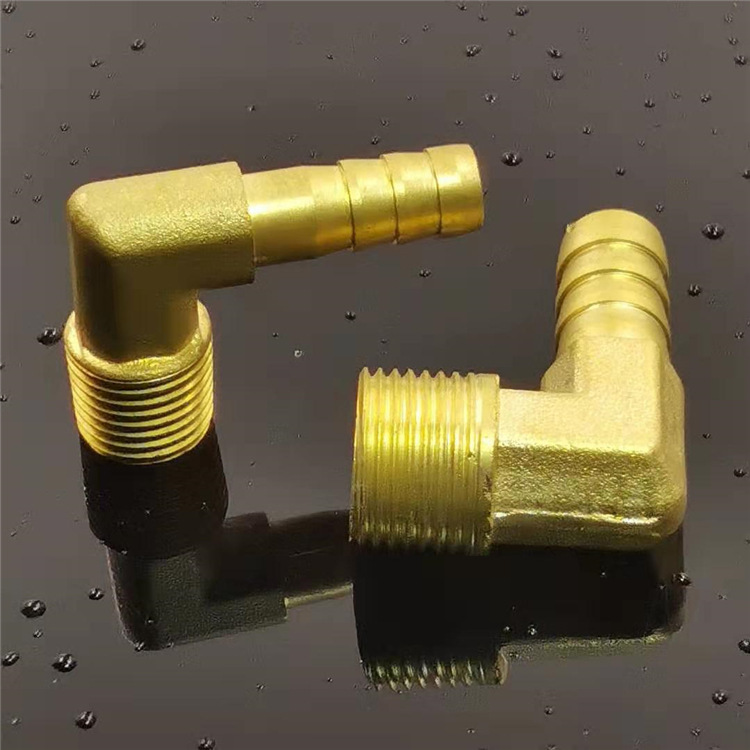 铜外牙宝塔弯头 燃煤气管格林直角外丝宝塔快插气咀