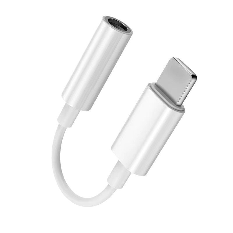 Suitable for Apple Mobile Phone iPhone Headphone Adapter Two-In-One 3.5mm Sound Card Audio Converter Adapter Cable Suitable for Apple Mobile Phone iPhone Headphone Adapter Two-In-One 3.5mm Sound Card Audio Converter Adapter Cable