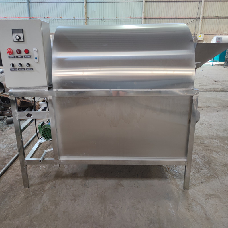 不锈钢电加热炒货机商用 100型滚筒炒货机油坊花生葵花籽电炒锅
