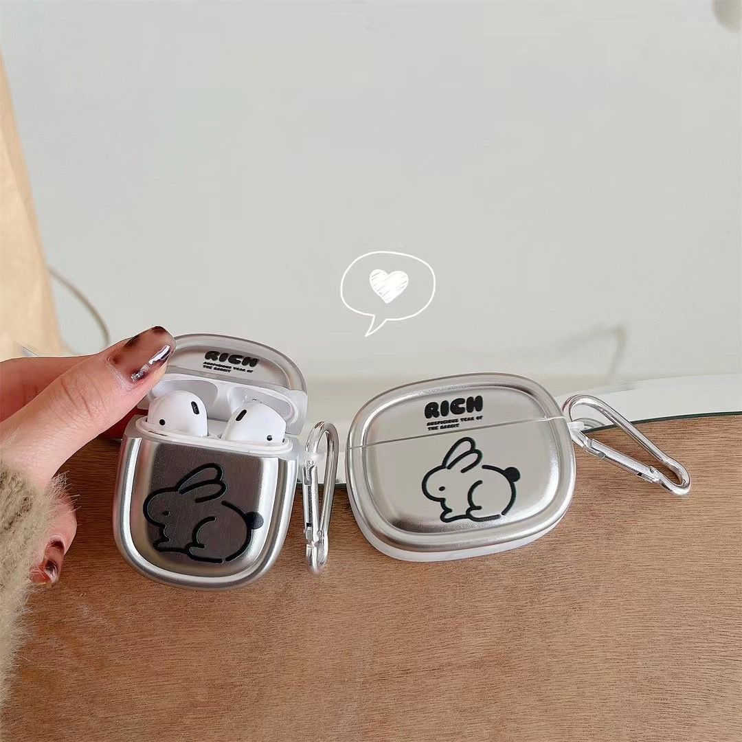 Nicho galvanizado línea conejo AirPods4 Pro2 generación Apple inalámbrico auriculares Bluetooth 1 / 2 generación image 5