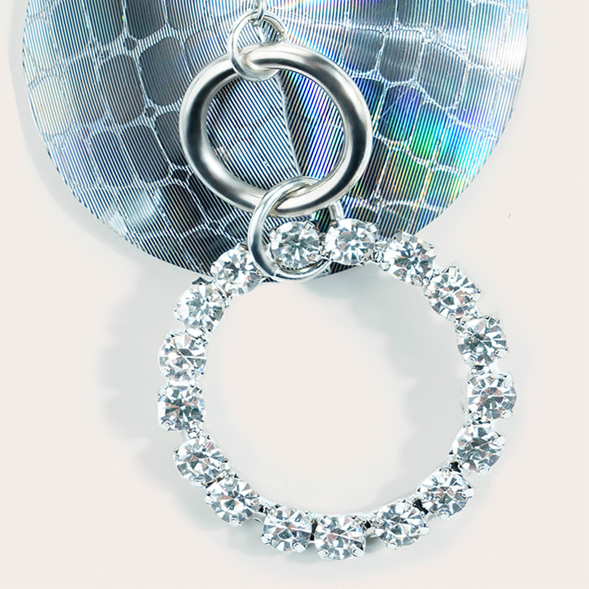 국경 간 카니발 라인스톤 유럽과 미국 보석 틈새 가죽 대형 당김 링 젖꼭지 스티커 레이저 가죽 뱀 패턴 가슴 스티커