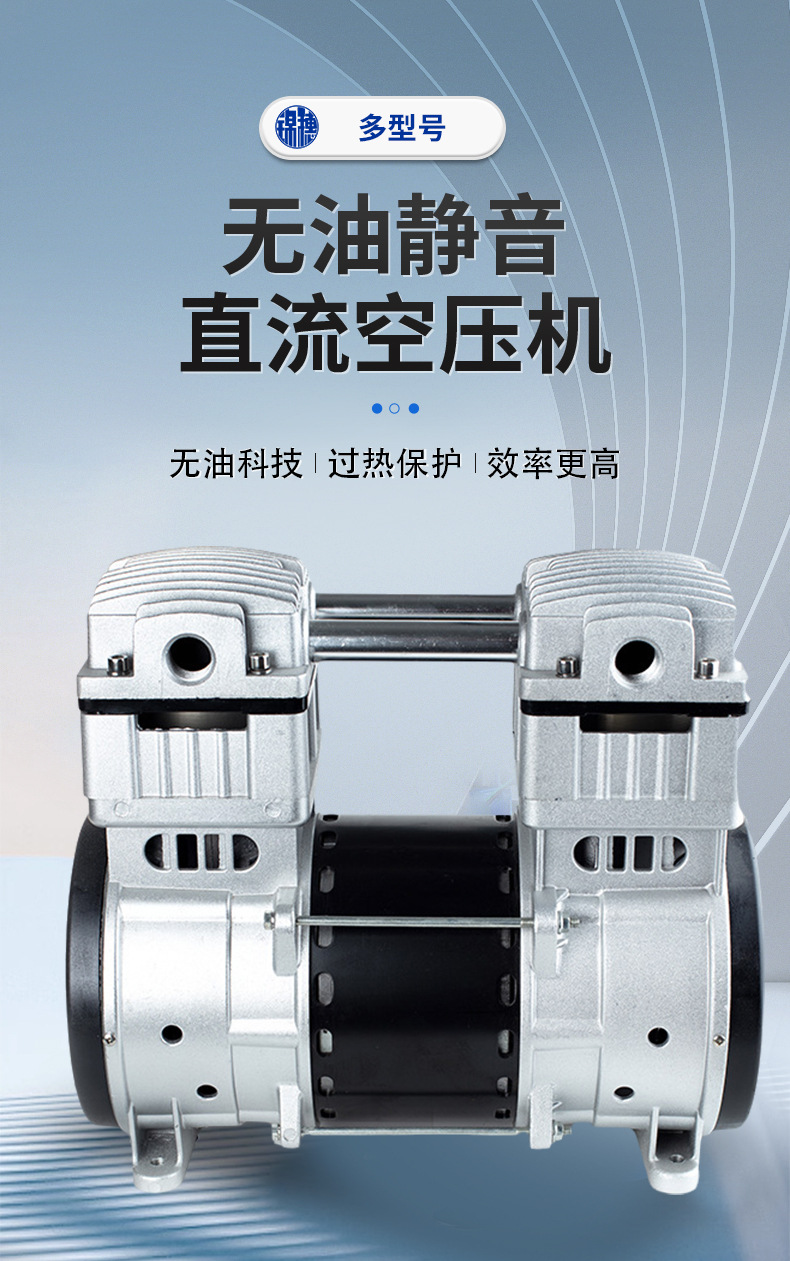 Jinsui Technology 12V24V48V72V Vehicle-Mounted Dc Compressor Silent Oil-Free Micro Air Pump Small Air Compressor