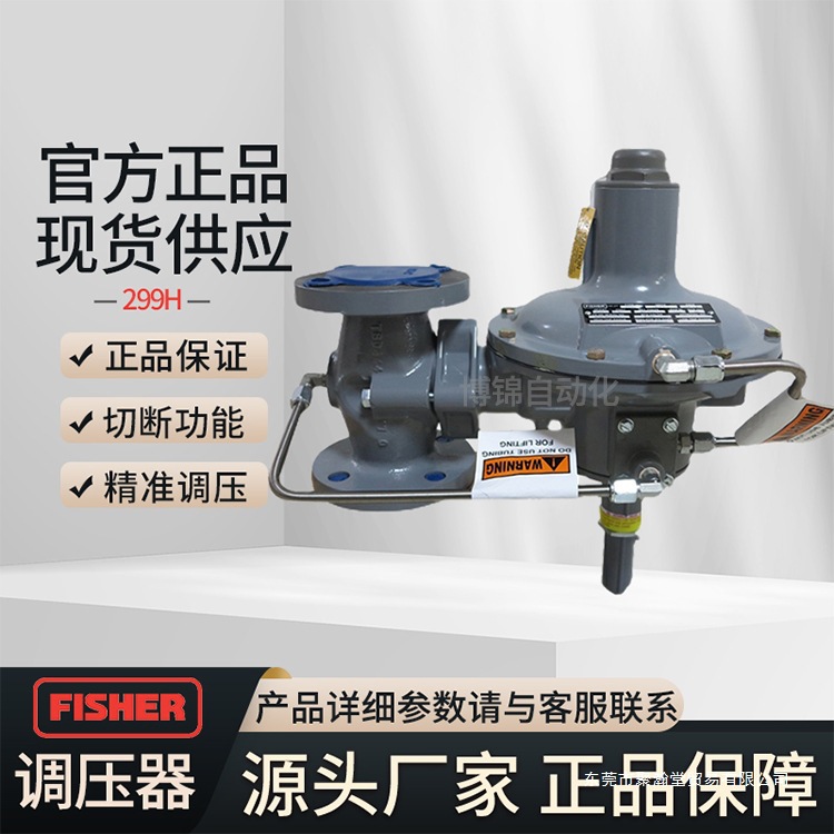 美国费希尔Fisher指挥式稳压阀299H液化气减压阀DN50大流量调压器