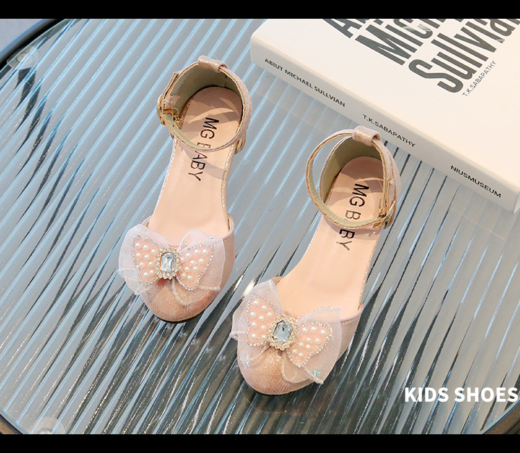 Sandali con tacco alto e spesso a forma di fiore, sandali alla moda per bambini, bambini grandi, scarpe romane per bambine, scarpe estive_voghion.com