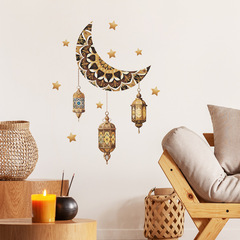 新款FX-E337中東節日月亮星星吊燈掛飾臥室客廳牆面裝飾牆貼紙