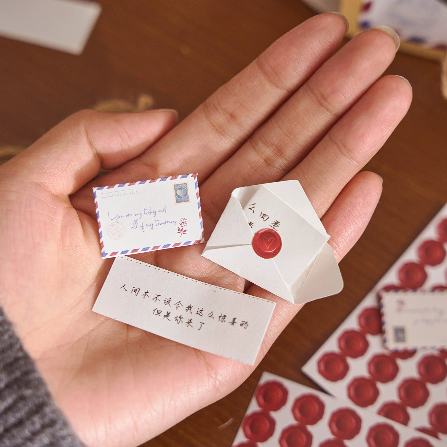 早沫 Mini envelopes, love letters, love letters series, high-value mini envelopes, handwritten copywriting, couples confess love letters